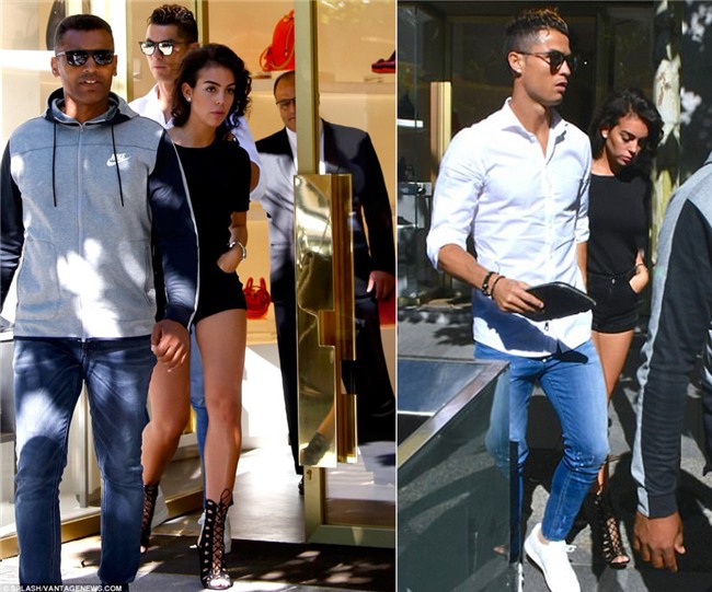 Ronaldo dua ban gai di sam do truoc chung ket hinh anh 1