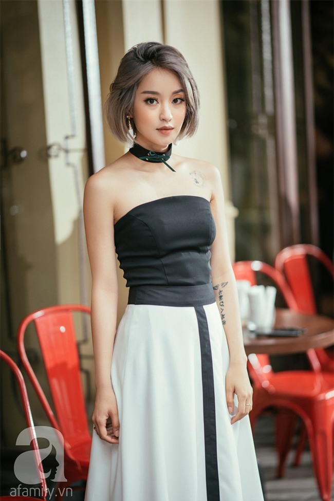Mi Vân gợi ý cách diện đồ hợp mốt với kiểu tóc ngắn nhuộm màu khói - Ảnh 13.