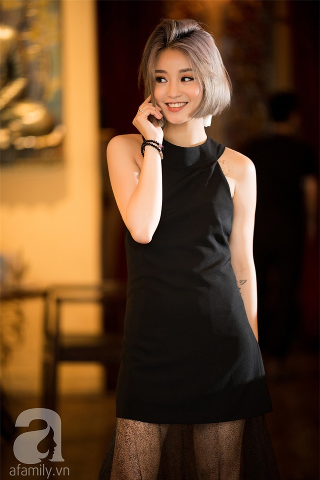 Mi Vân gợi ý cách diện đồ hợp mốt với kiểu tóc ngắn nhuộm màu khói  - Ảnh 7.