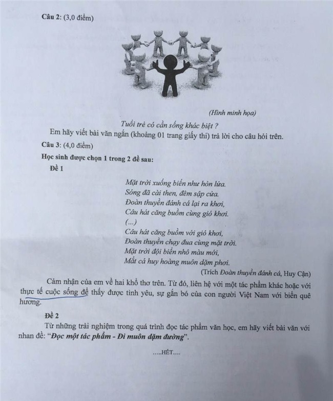 thi lớp 10, tphcm, đề thi ngữ văn