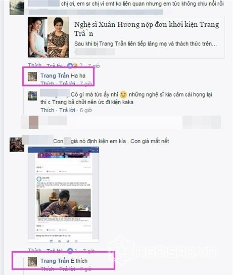 Trang Trần, người mẫu Trang Trần, nghệ sĩ Xuân Hương