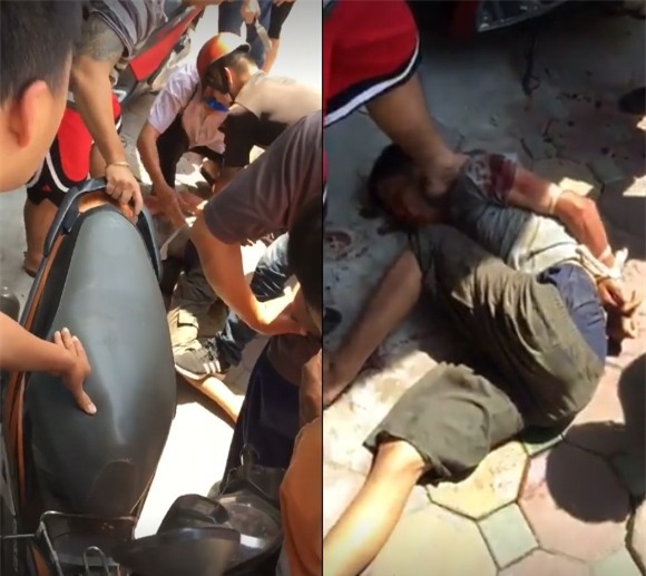 Hà Nội: Giữa trưa nắng, nam thanh niên nghi ngáo đá cầm dao đâm hàng loạt người trên phố Phạm Ngọc Thạch - Ảnh 1.