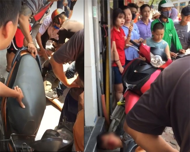 Hà Nội: Giữa trưa nắng, nam thanh niên nghi ngáo đá cầm dao đâm hàng loạt người trên phố Phạm Ngọc Thạch - Ảnh 2.