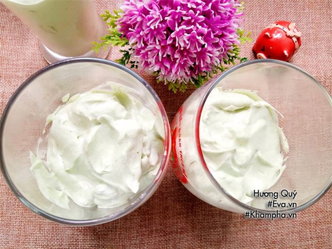 kem tuoi tra xanh dau den hap dan, can mot mieng, mat lim tim - 5