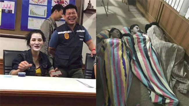 Cảnh sát Thái Lan bị chỉ trích vì chụp ảnh cười đùa với nghi phạm vụ giết người gây rúng động - Ảnh 3.