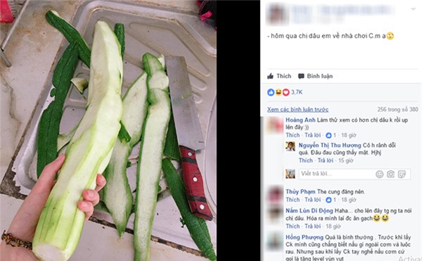 dang anh got muop cua chi dau de che kheo, em chong khong ngo bi mang “sap mat” - 1