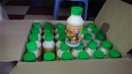 Số hóa chất được dùng để ngâm ép chín trái cây.