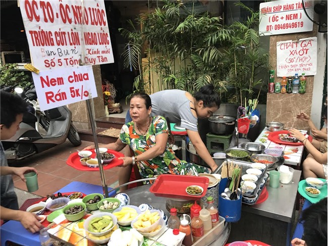 ẩm thực Hà Nội, quán ốc,