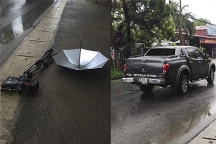 Phóng viên VTV bị cản trở khi tác nghiệp - Ảnh 1.