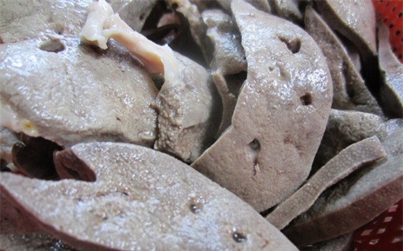 thịt lợn, chất độc hại, phổi, óc, gan, móng giò