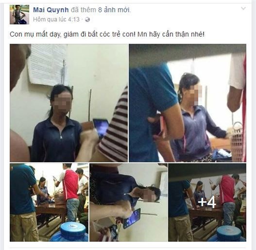 nguoi dan bat 1 phu nu vi nghi bat coc tre em - 1