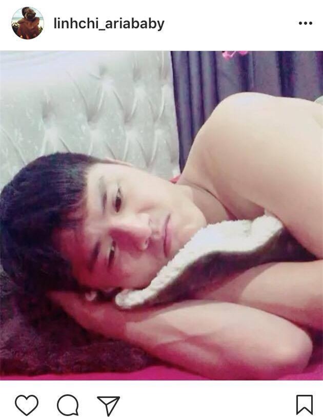 Linh Chi đăng clip đùa giỡn phản cảm, up miếng dán ngực lên mắt Lâm Vinh Hải - Ảnh 1.