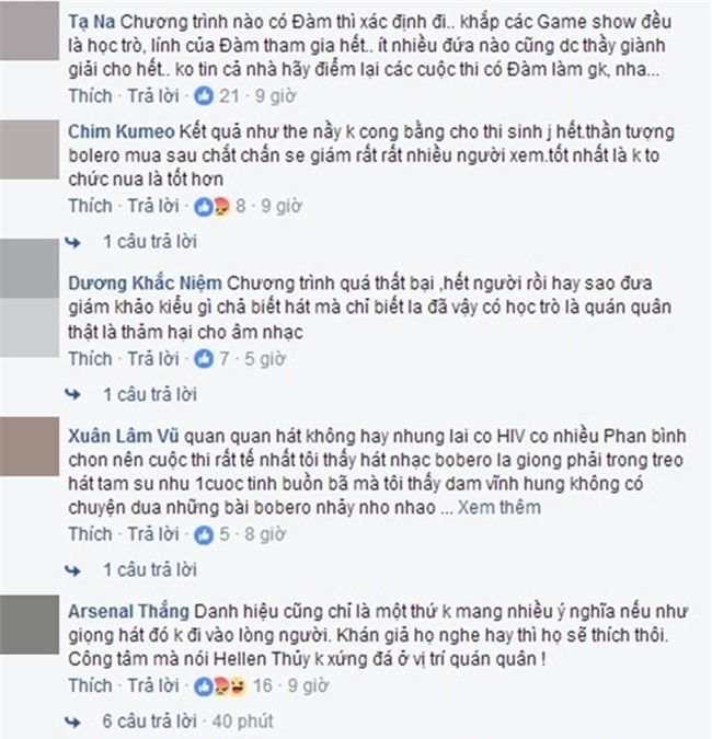 Tranh cai kich liet khi hoc tro Dam Vinh Hung dang quang Than tuong Bolero 2017