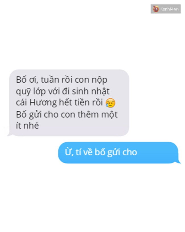 Nhắn tin báo hết tiền về cho bố bạn đi, xem bố sẽ phũ bạn như thế nào - Ảnh 25.