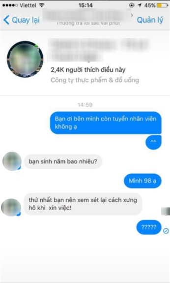 Chỉ một câu hỏi bạn ơi bên mình có tuyển nhân viên không ạ? mà đã khiến cả mạng xã hội tranh cãi nảy lửa - Ảnh 3.