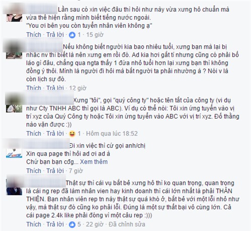Chỉ một câu hỏi bạn ơi bên mình có tuyển nhân viên không ạ? mà đã khiến cả mạng xã hội tranh cãi nảy lửa - Ảnh 5.