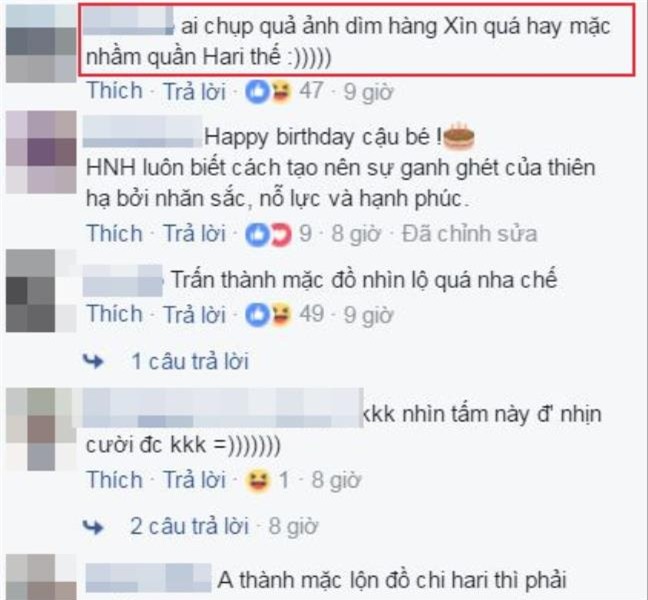 Tran Thanh bi fan nghi ngo 'mac nham quan' Hari Won khi du sinh nhat con trai Ha Ho