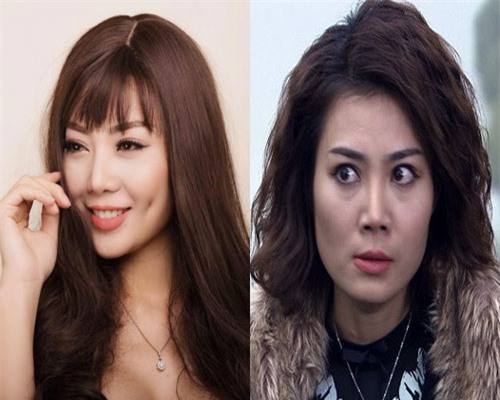 Thanh Hương vừa thủ vai Nhu trong Sống chung với mẹ chồng vừa thủ vai Phan Hương trong Người phán xử