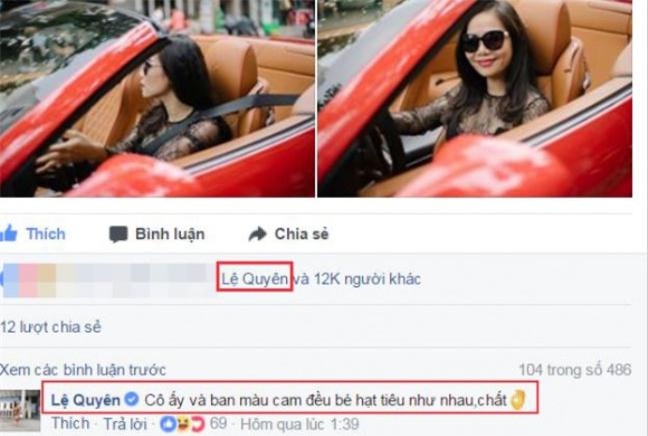 Tranh dung mat Ho Ngoc Ha nhung Le Quyen lai than thiet voi vo dai gia kim cuong?