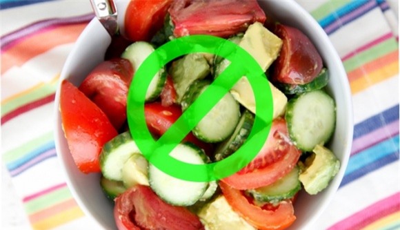 dưa chuột, cà chua, ăn dưa chuột cùng cà chua, kết hợp cà chua và dưa chuột, thực phẩm kị nhau
