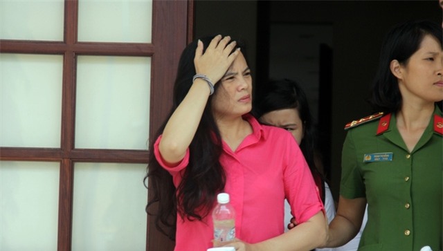 Bị cáo Lan tại phiên tòa.