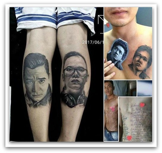 9X giai thich ly do xam hinh ca si Tuan Hung len bap chan hinh anh 1