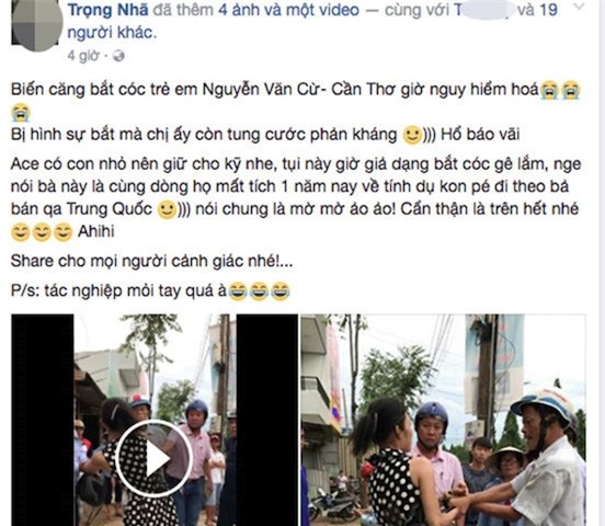 Thay canh giang co tren duong, dan mang chup anh roi loan tin bat coc hinh anh 1