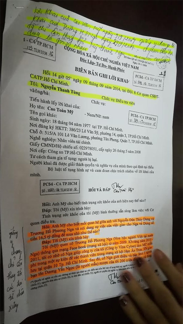 Luật sư cung cấp tình tiết mới: Bản khai của Cao Toàn Mỹ và Phương Nga giống hệt nhau! - Ảnh 2.