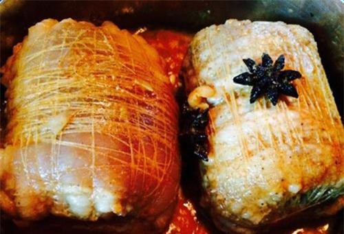 thịt lợn, món ngon, thịt ba chỉ ướp ngũ vị