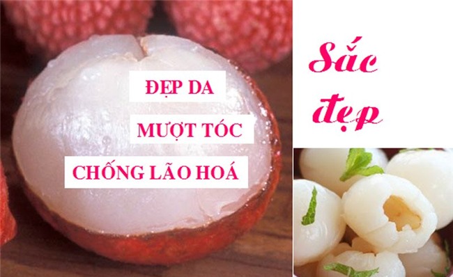 vải, quả vải, làm đẹp