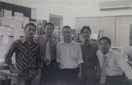 Cao Toàn Mỹ là một trong những thành viên sáng lập Vinagame, tiền thân của VNG hiện nay (đứng thứ 2 từ trái sang).