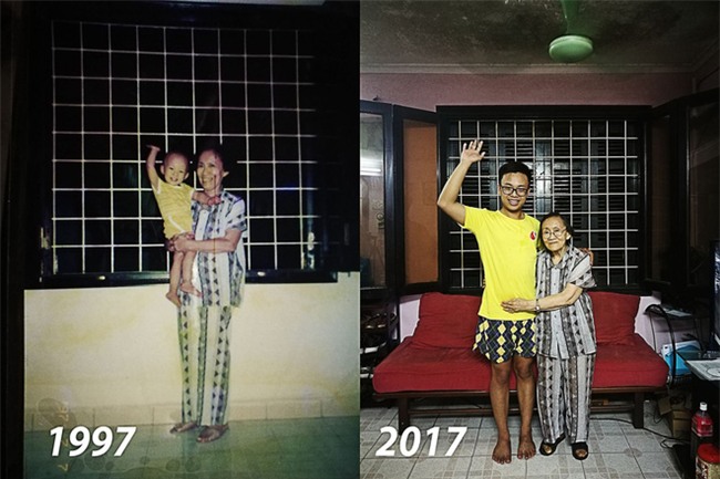 Khoảnh khắc bà - cháu và bộ quần áo sau 20 năm khiến bao người xúc động - Ảnh 1.