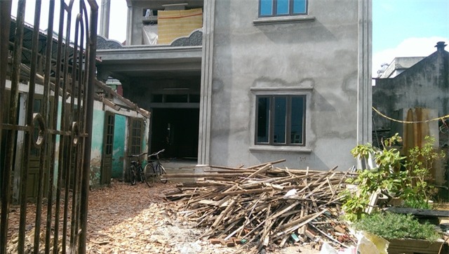 Ngôi nhà mới xây của Vinh. Ảnh: Đình Việt