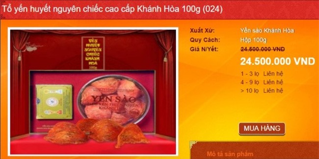 yến huyết, tổ yến, yến sào