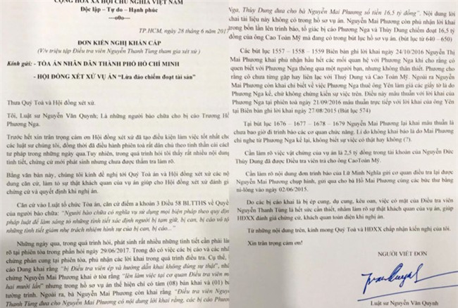 Luat su kien nghi trieu tap dieu tra vien cua vu an hoa hau Phuong Nga hinh anh 1