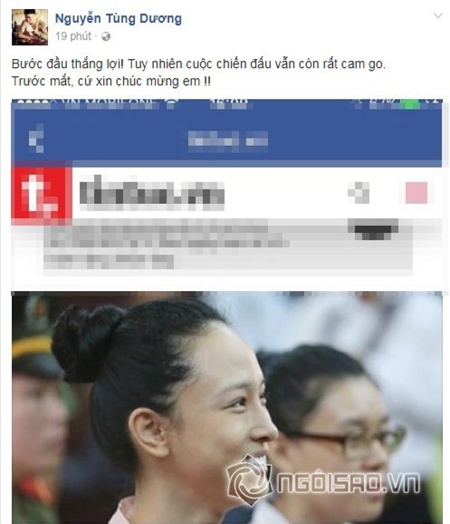 Sao Viet dong loat chuc mung khi Hoa hau Phuong Nga duoc tai ngoai