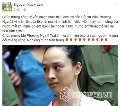 Sao Viet dong loat chuc mung khi Hoa hau Phuong Nga duoc tai ngoai