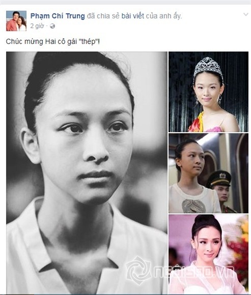 Sao Viet dong loat chuc mung khi Hoa hau Phuong Nga duoc tai ngoai