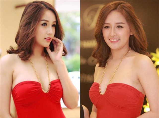 Hình ảnh thực của Mai Phương Thúy thật khác so với hình ảnh đã qua chỉnh sửa. Photoshop không chỉ “giảm” mỡ nọng mà còn khiến cho gương mặt của cô trở nên V-line hơn