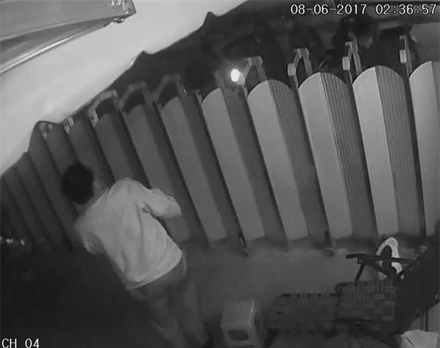 Khi thấy bảo vệ, các đối tượng trộm chó chiếu thẳng đèn pin vào mặt rồi xịt hơi cay tấn công bảo vệ để bắt chó