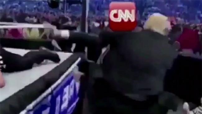 Bao chi phan no vu ong Trump dang video dam thuc mang CNN hinh anh 2
