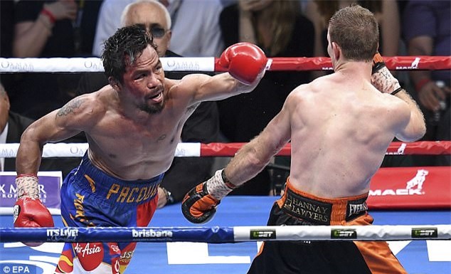 Pacquiao duoc quan doi chao don nhu nguoi hung du mat dai WBO hinh anh 5