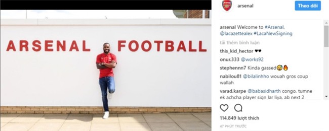 Lacazette tro thanh cau thu dat gia nhat lich su Arsenal hinh anh 1