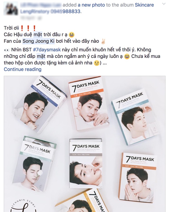 Nhờ sự kiện hot mà mặt nạ 7 ngày của Song Joong Ki lại bán đắt hàng như tôm tươi - Ảnh 1.