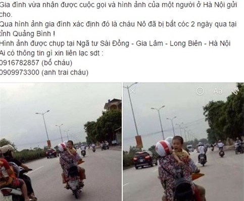 Treo thuong cho ai tim thay be trai 6 tuoi mat tich o Quang Binh hinh anh 3