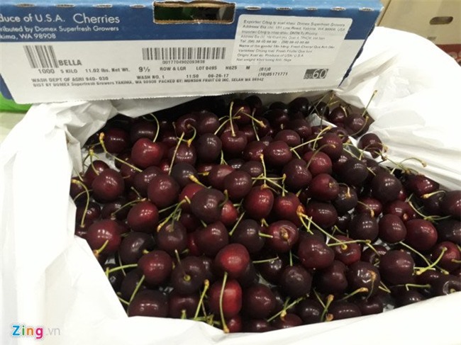 hoa quả nhập lậu, hoa quả Trung Quốc, thực phẩm bẩn, cherry, hoa quả ngoại
