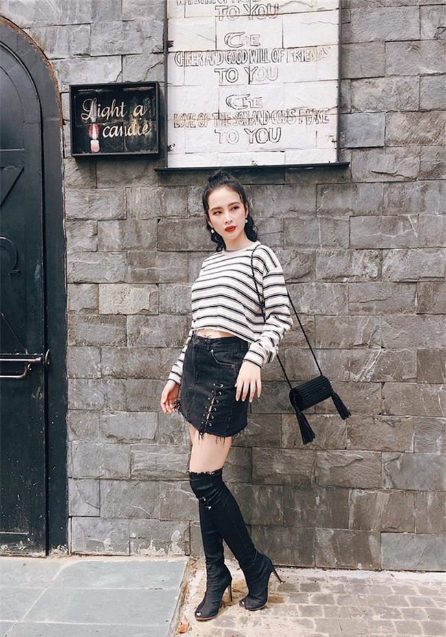 Kỳ Duyên trắng muốt, Ngọc Trinh trẻ như nữ sinh tận hưởng chuyến du lịch hè trong street style tuần qua - Ảnh 7.