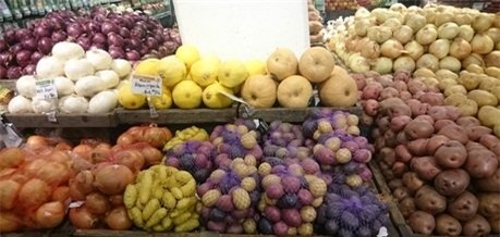 khoai tây, siêu thị, thực phẩm bẩn