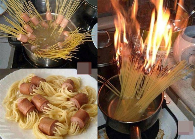 Món mì ống cháy lên đi lửa trên cao nguyên khiến bao người hốt hoảng tưởng... đốt nhà - Ảnh 1.