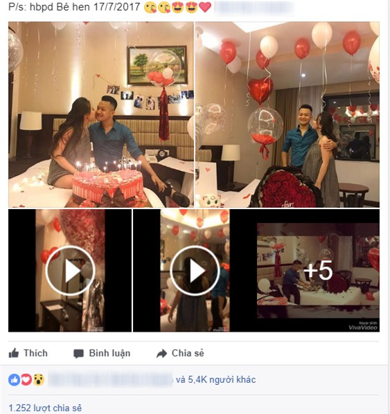 hotgirl 4 nam yeu tang 1000 bong hong, bau 9 thang lam sinh nhat “khung” cho chang xong moi di de - 6